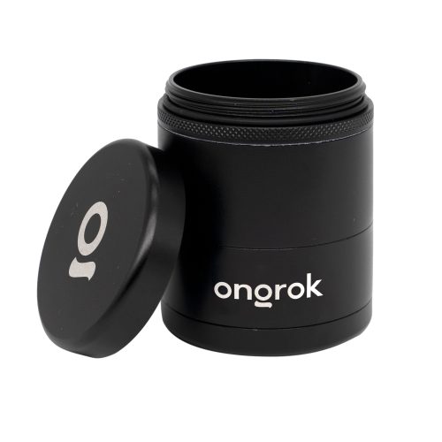 Ongrok 2.2" Toothless 5 Piece Grinder Black