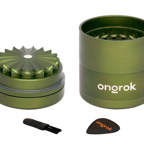 Ongrok 2.2" Toothless 5 Piece Grinder Green